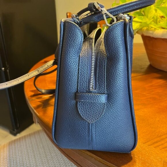 Kate Spade two tone blue with embroidery flowers - Picture 3 of 6